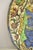 Early 20th Century Antique Persian Iznik Qajar Style Ceramic Pottery Oval Tile Blue Figure Birds C3 For Sale - Image 5 of 10