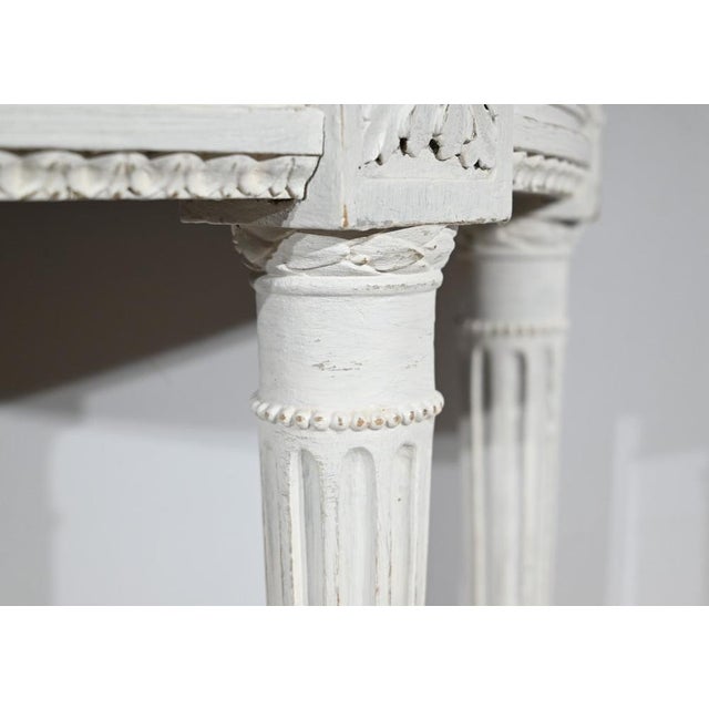 Louis XVI Style Wooden Half-Moon Console, Early 19th Century For Sale - Image 15 of 18