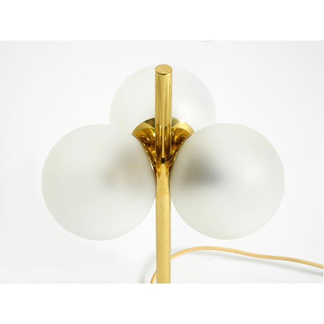 Gold Vintage Space Age Brass Table Lamp from Kaiser Leuchten, 1960s For Sale - Image 8 of 18