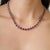 Ruby Red Antique Style 40.41ct Natural Ruby Line Necklace for Women in 925 Silver For Sale - Image 8 of 12