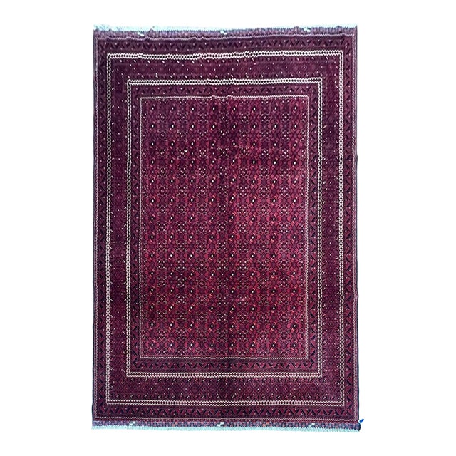 Afghan Turkmen Wool Rug 8’3” X 11’ For Sale