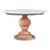 Matthew Izzo Home Mango Wood and Marble Top Round Dining Table For Sale