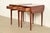 Henkel Harris Georgian Solid Cherry Wood Drop Leaf Pembroke Side Tables, Pair For Sale In South Bend - Image 6 of 15