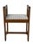 Art Deco Modernist Stool in Oak & Velvet from Jan Brunott, 1920s For Sale - Image 9 of 14