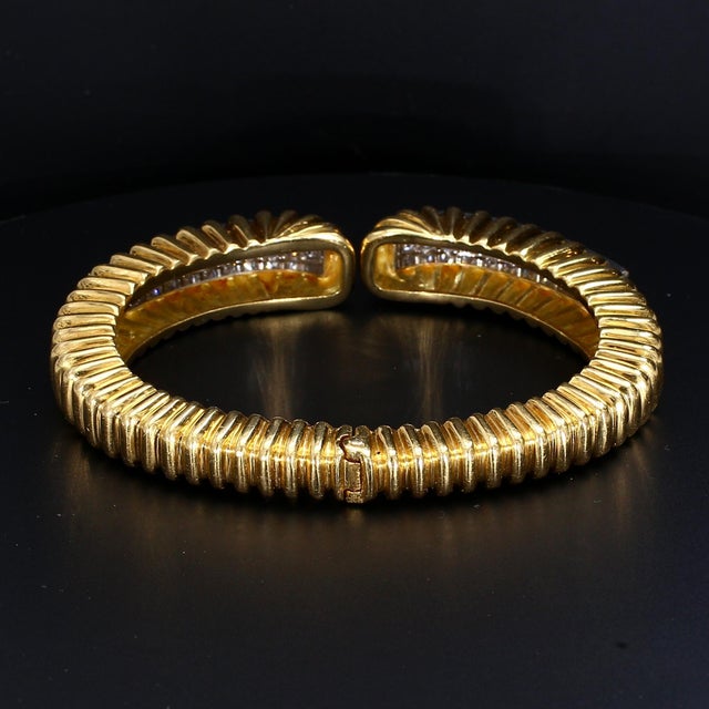 Early 21st Century 18k Yellow & White Gold Diamond Bracelet by Robert Wander/Winc For Sale - Image 5 of 6