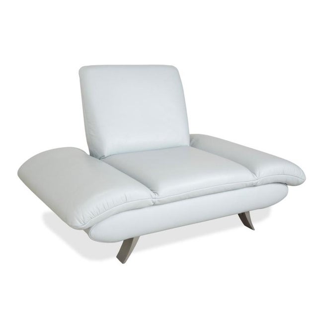 Rossini Armchair in Light Blue Fabric from Koinor For Sale - Image 4 of 18