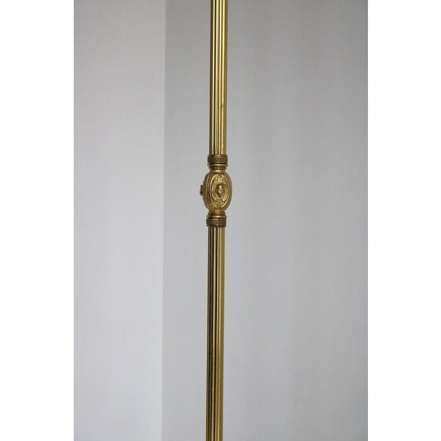 Italian Hollywood Regency Brass Coat Rack with Rotating Crown and Marble Base, 1960s For Sale - Image 10 of 17