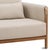 2020s Hermosa Outdoor Teak & Beige Sofa For Sale - Image 5 of 7