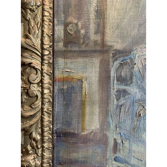 Swedish Artist, Child's Nursery with Nanny, 1900s, Oil on Canvas For Sale - Image 10 of 11