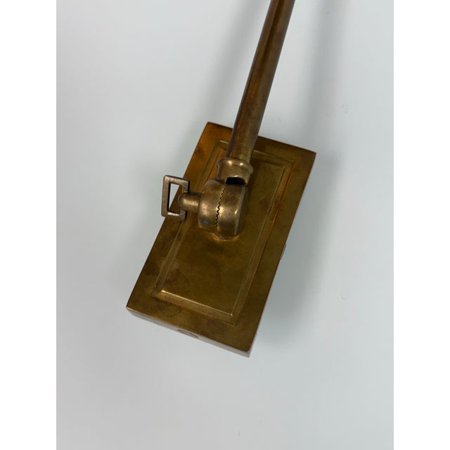 Brass Visual Comfort French Library Single Arm Wall Lamps, Pair For Sale - Image 8 of 12
