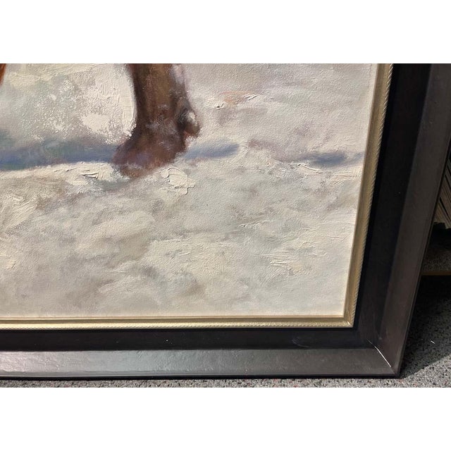 Dave Merrill "Buffalo" Original Oil Board Unframed Hand Signed For Sale - Image 4 of 10