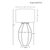 Contemporary Matthew Izzo Home Mae Kelly Green Ceramic Table Lamp With White Linen Drum Shade For Sale - Image 3 of 3