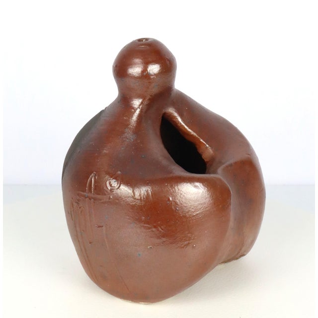 1960s Ceramic Vase by M.A.J for Georges Martin, 1960 For Sale - Image 5 of 12