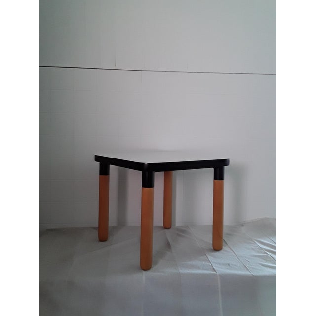Vintage Formica and Beech Square Side Table from Thonet, 1970s, in Good conditions. Designed 1970 to 1979 This piece has...
