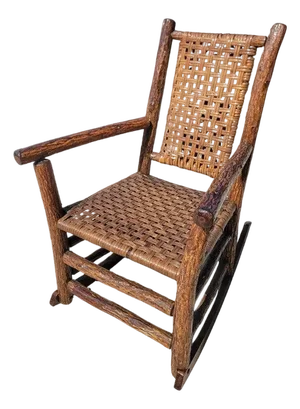 Early 20th Century Signed Old Hickory Rocking Chair
