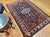 Vintage Bakhtiari Rug, Handwoven Wool, Floral Pattern, Navy & Ivory, 5x7 For Sale - Image 12 of 14