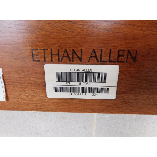 Wood Ethan Allen American Impressions Full Size Shaker Style Tester Poster Bed For Sale - Image 7 of 12