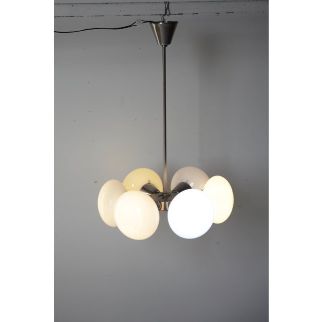 Mid-Century Modern Mid-Century Sputnik Pendant Light by Jaroslav Bejvl for Kamenicky Senov, Czechoslovakia, 1970s For Sale - Image 3 of 18