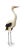 Add a touch of elegant, whimsical charm to your interior or garden space with this vintage stylized crane sculpture....