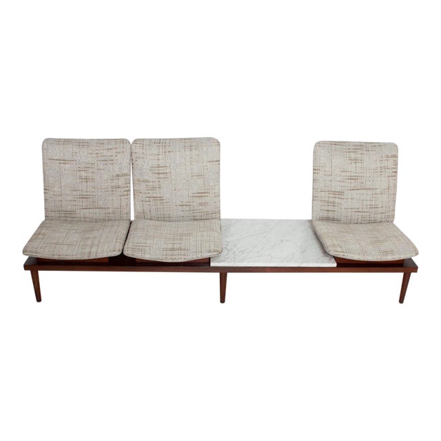 1960s Architectural Sofa Bench by Pedro Ramírez Vázquez for Irgsa For Sale