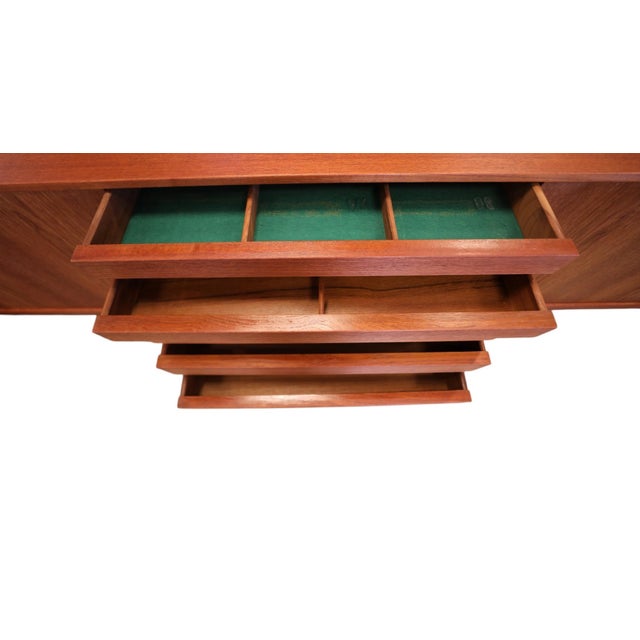 Danish Teak Sideboard with Sliding Doors, 1960s For Sale - Image 4 of 18