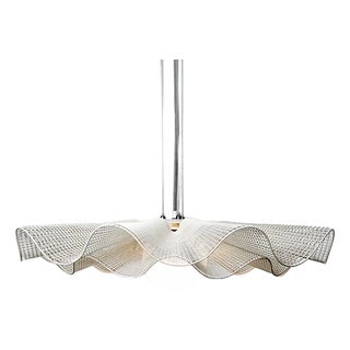 Wiggle Pendant Light, Tofu, 27.5" Diameter by Oggetti For Sale