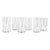 2020s White Stripe Scallop Rim Italian Murano Glass Tumblers - Set of 6 For Sale - Image 5 of 6