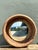 Vintage Monumental Arteriors Heavy Wood Frame Convex Mirror For Sale In West Palm - Image 6 of 12