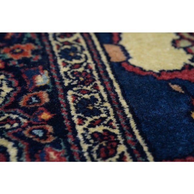 Textile Antique Sarouk Rug 4'6'' x 6'6'' For Sale - Image 7 of 10