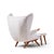 Textile Svend Skipper Model 91 Mid Century Papa Bear Wingback Lounge Chair With Ottoman For Sale - Image 7 of 9