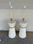 Currey & Co Cinched White Lacquer Lamps - Pair. For Sale In Atlanta - Image 6 of 6