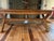 Mid 20th Century Vintage A. Brandt Oak 8-Foot Trestle Dining Table With Drawers For Sale - Image 5 of 9