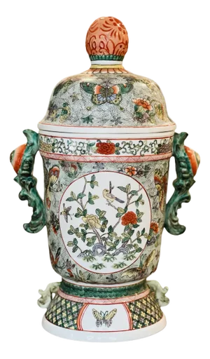 Early 20th Century Large Lidded Ginger Jar