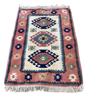 Vintage Handmade Wool Rug