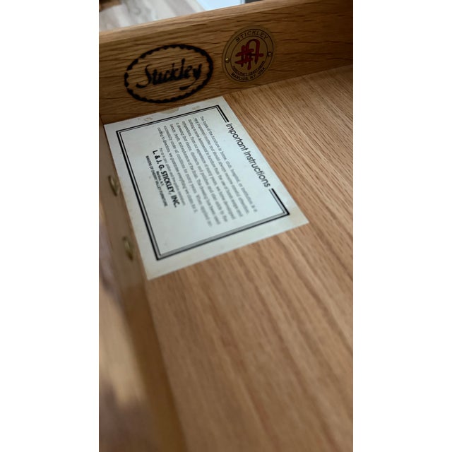 1990s Stickley Mission Oak Sofa Table With Spindle Sides For Sale - Image 5 of 12