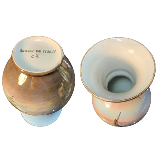 Italian Porcelain Vase Lakeside House For Sale - Image 18 of 18