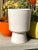 A vintage Architectural Pottery Chalice Planter designed by Malcolm LeLand. The L-20 planter is matte white. Architectural...