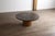 Brutalist Coffee Table in Fossil Stone and Oak by Peter Draenert for Draenert Studios, Germany, 1970s For Sale - Image 3 of 15