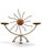 Hollywood Regency Gold Metal Candleholder, 1960s For Sale - Image 10 of 10