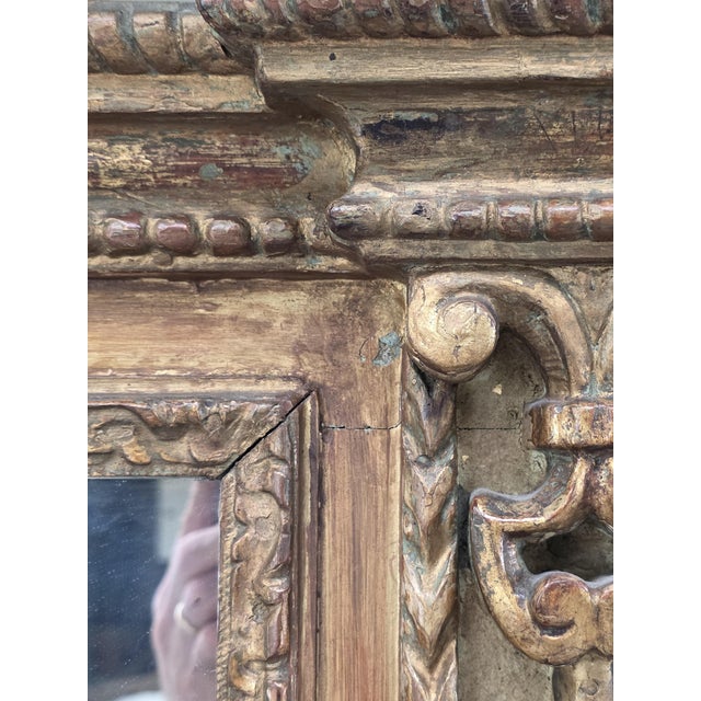 Early 18th Century Carved and Gilded Wooden Mantelpiece, Northern Italy For Sale - Image 9 of 18