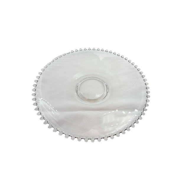 Mid 20th Century Imperial Glass Candlewick Torte Plate For Sale In Indianapolis - Image 6 of 8