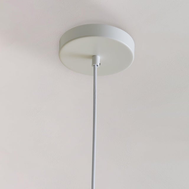 1960s Italian Ribbed Cocoon Pendant For Sale - Image 9 of 18