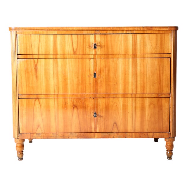 Biedermeier Chest of Drawers in Cherry Wood, 1840s For Sale
