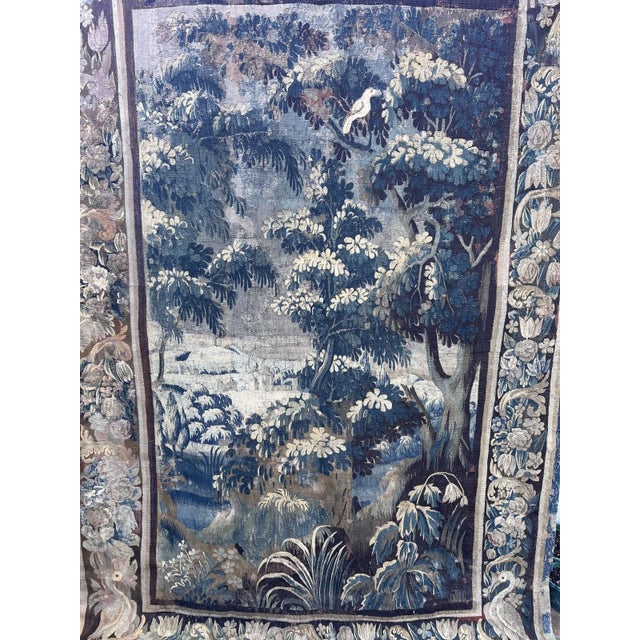 18th Century French Verdure Tapestry For Sale - Image 4 of 14