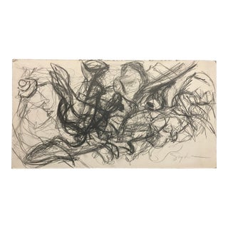 1970s Richard Snyder Abstract Drawing For Sale