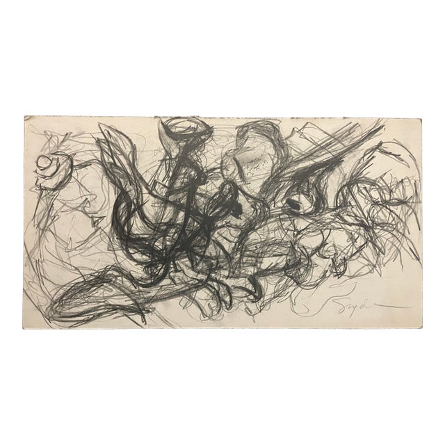 1970s Richard Snyder Abstract Drawing For Sale