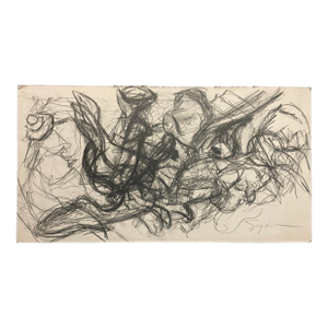 1970s Richard Snyder Abstract Drawing