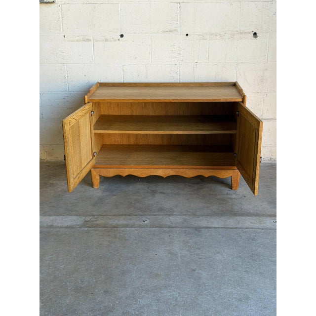 Mid-Century Modern Oak Cabinet in Style of Henning Kjærnulf Denmark Mid-Century Modern 1970s For Sale - Image 3 of 10