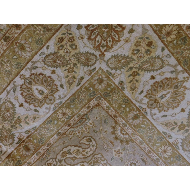 Handmade Indian Rug - 9'x 12' For Sale - Image 10 of 12