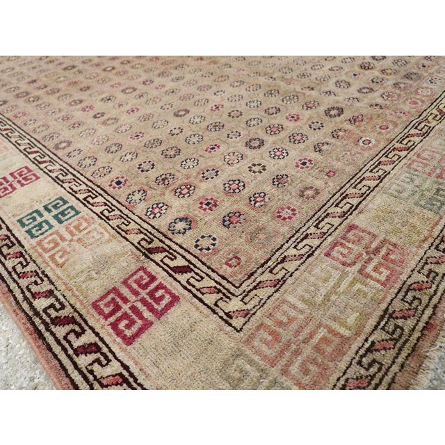 Blush Galerie Shabab Collection Early 20th Century Indian Agra Rug For Sale - Image 8 of 9